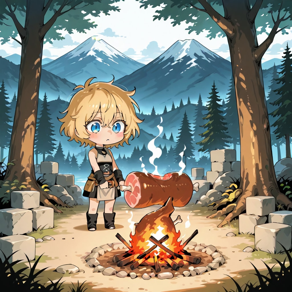 肉を焼く | の人気AIイラスト・グラビア