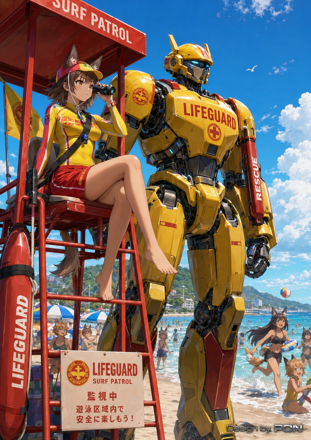 ケモミミビーチの守護神