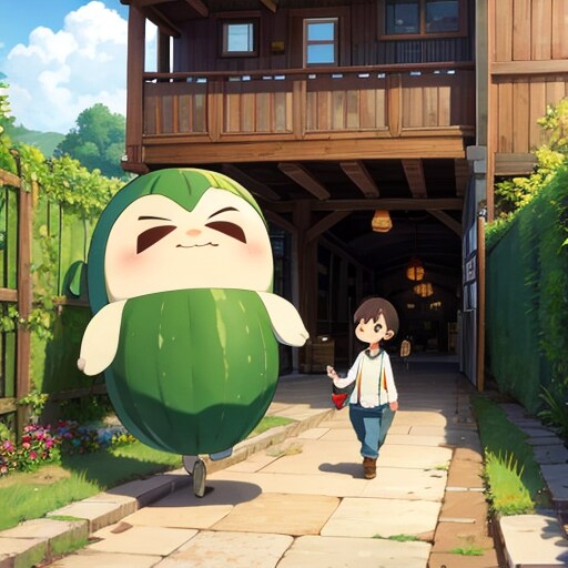 ズッキーニとともに
