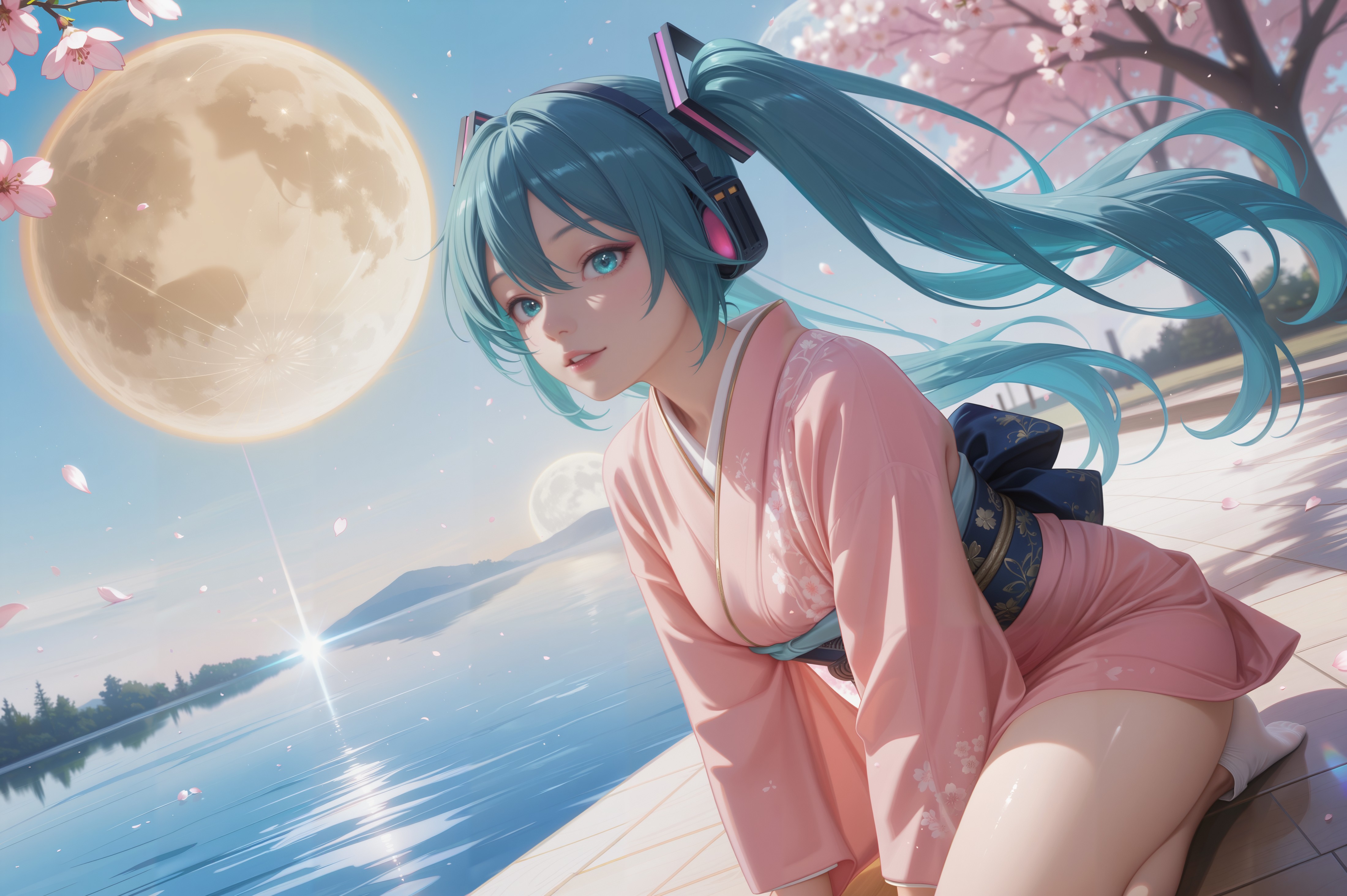 成人風和服ミクさん