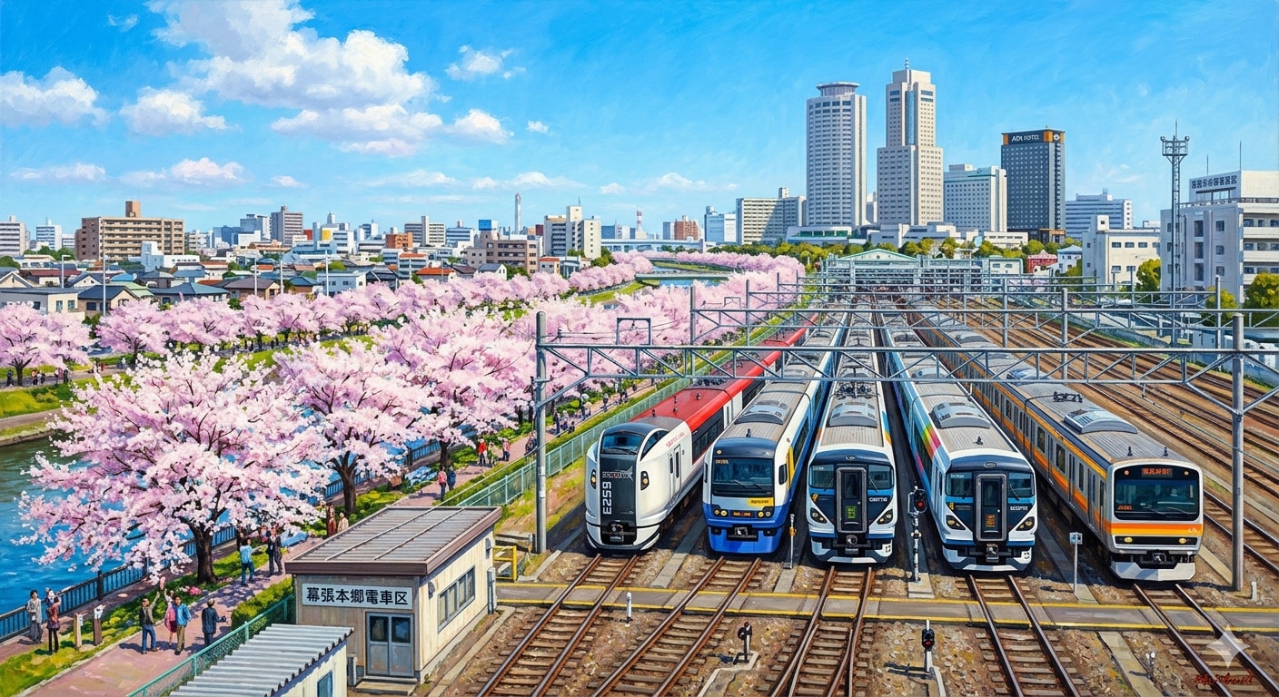 幕張本郷電車区イメージ（327） | の人気AIイラスト・グラビア