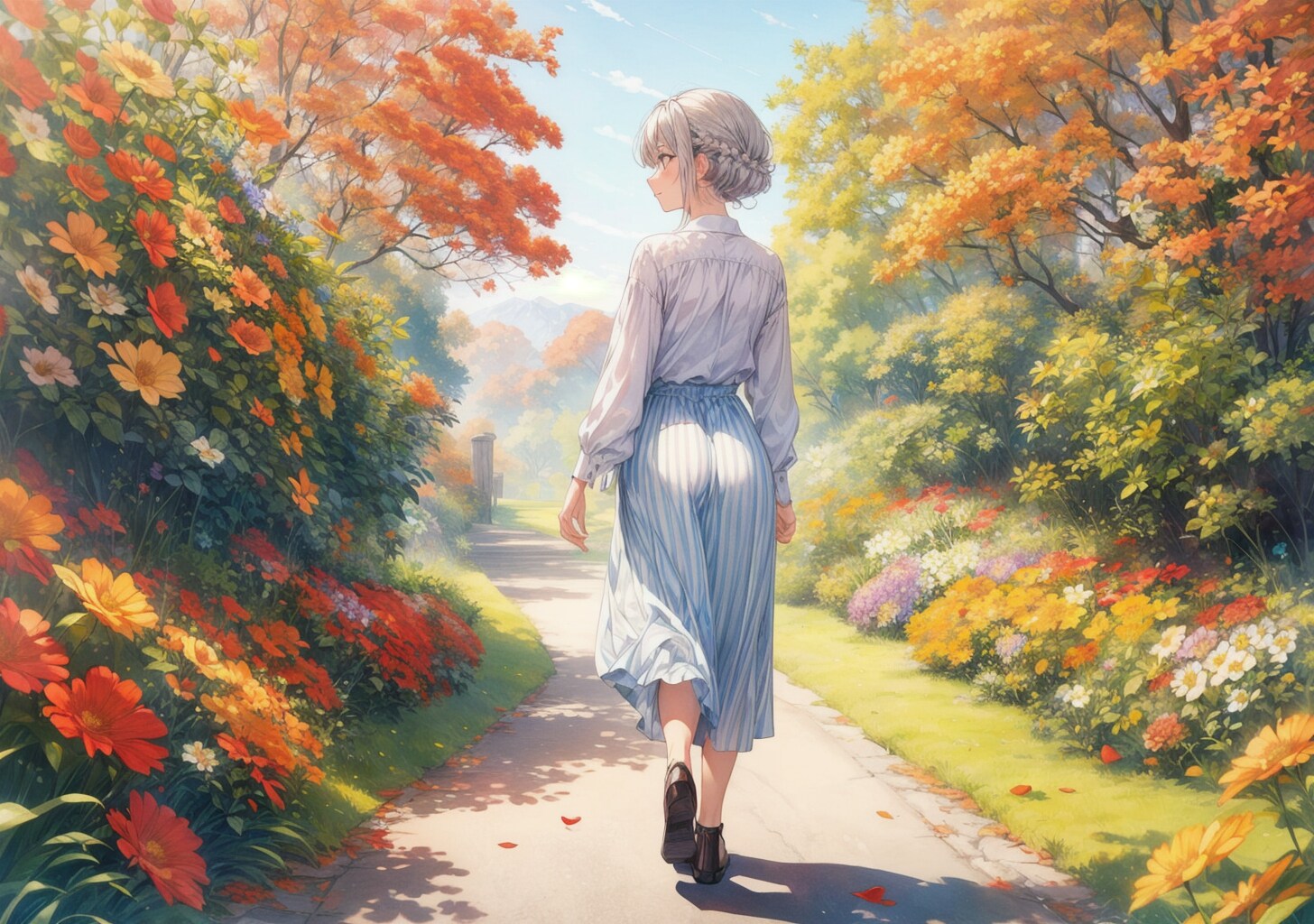 看板娘　flowers