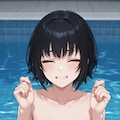 プールの貧乳の女の子 11枚目