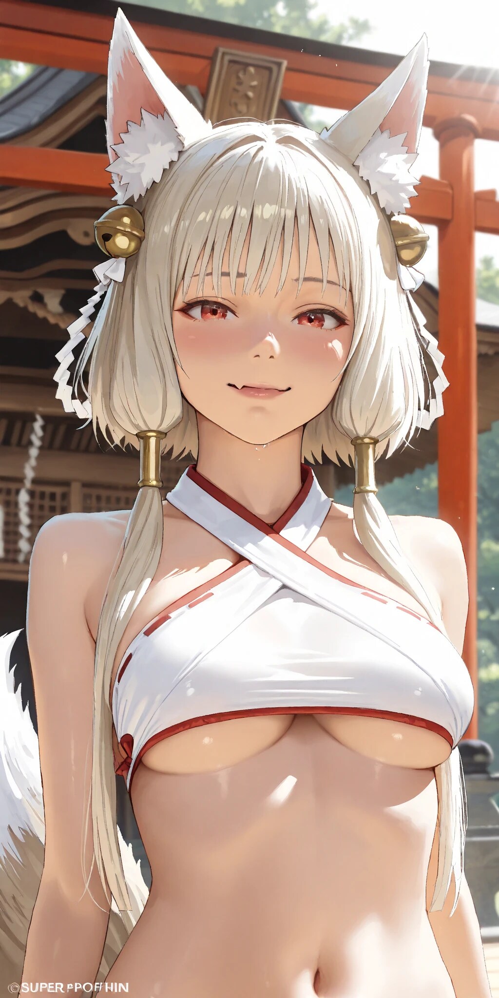 狐姉妹の水着show 個性的なビキニ