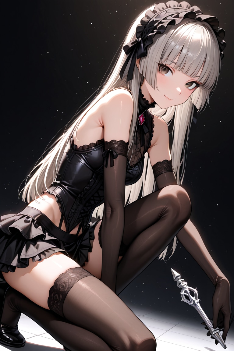 elbow gloves ＆thighhighs