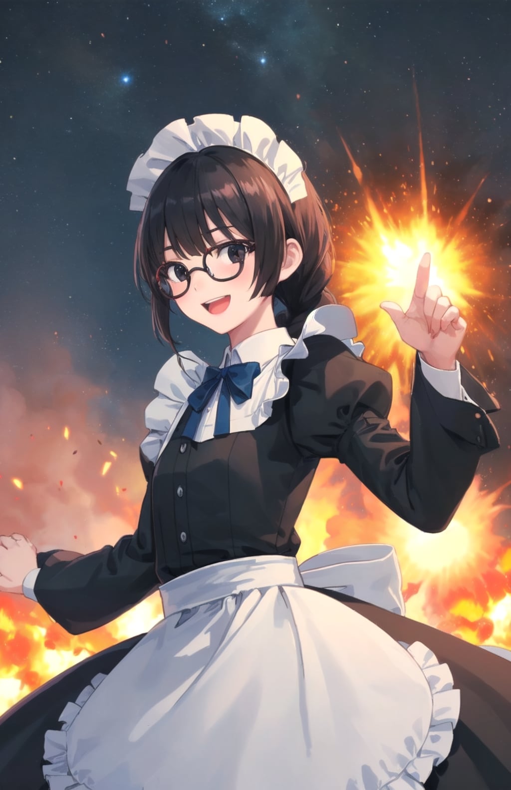 銃とメガネと三つ編みと　　　　　　　　　　　　　　（犬浦るか子　１００）🦉