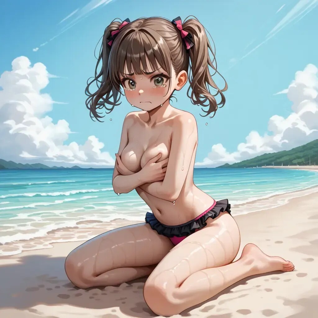水着、流されちゃった･･･