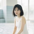 白い競泳水着 5枚目