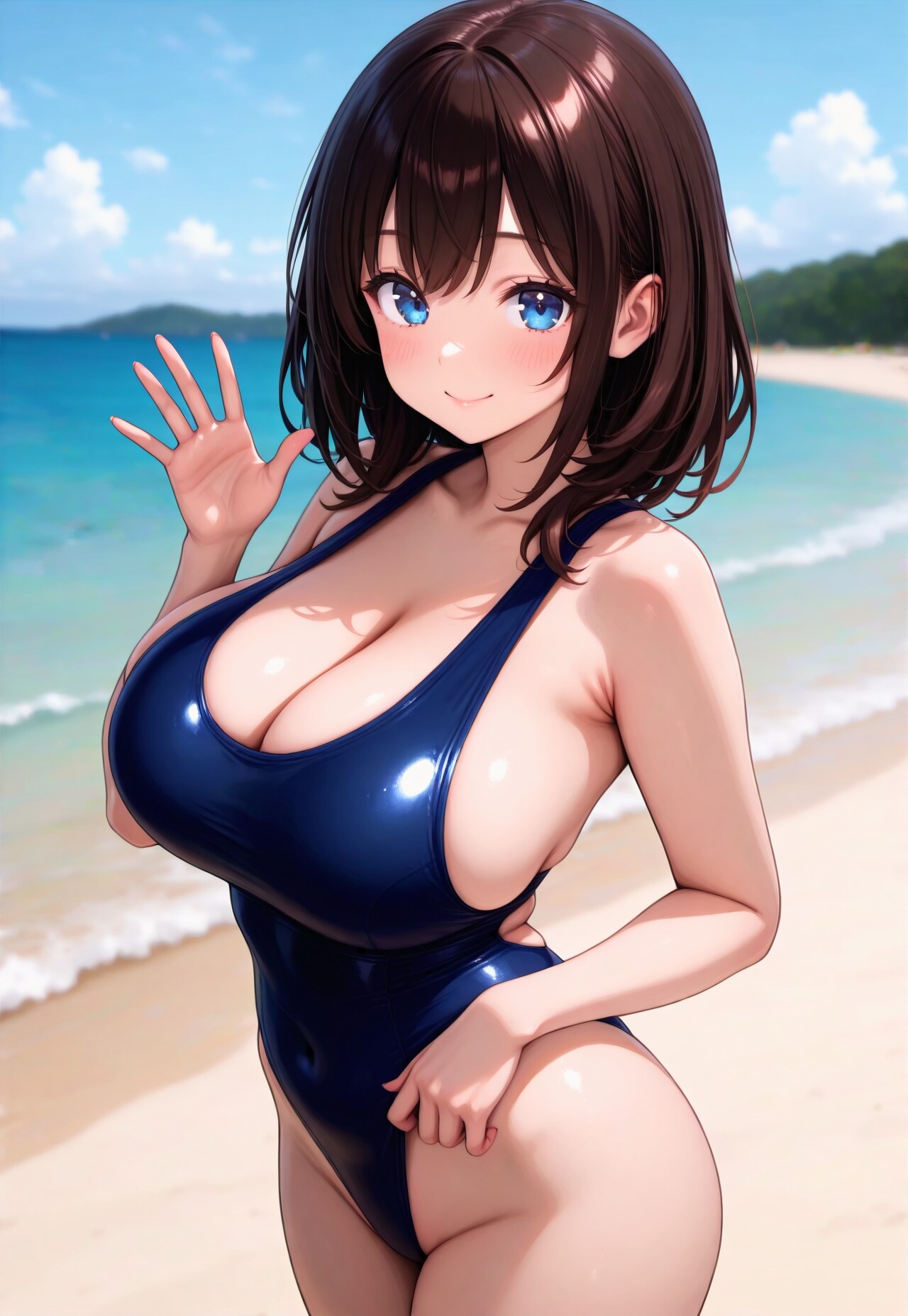 841（紺の水着）