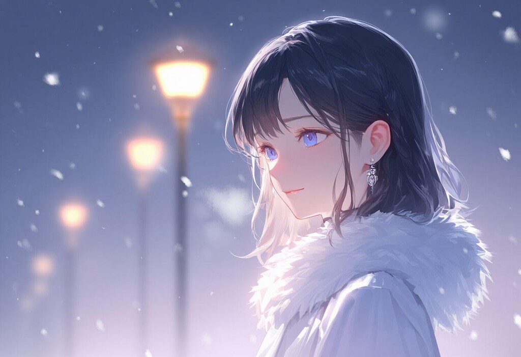 Girls in snow