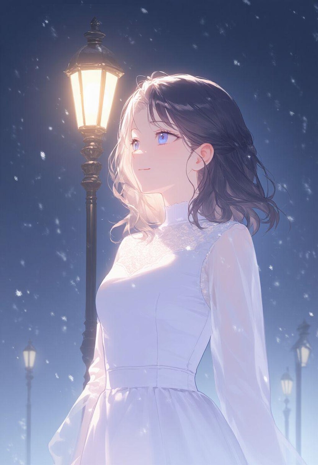 Girls in snow