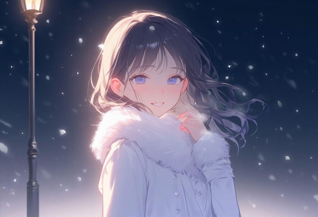 Girls in snow