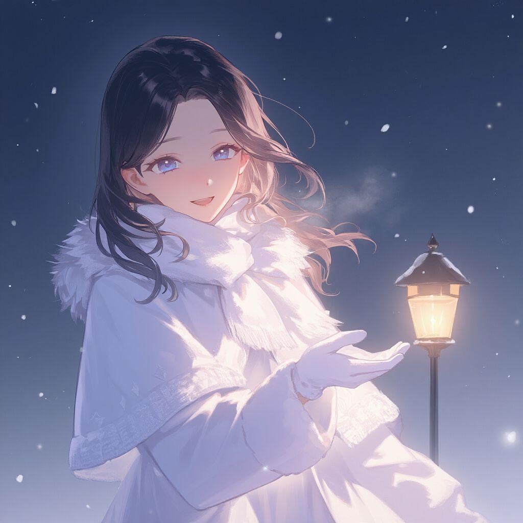 Girls in snow