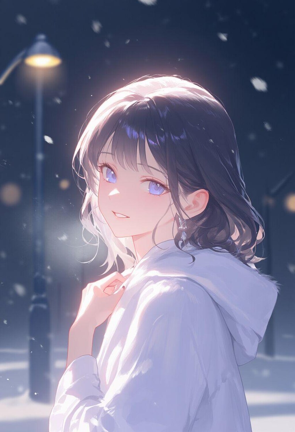 Girls in snow