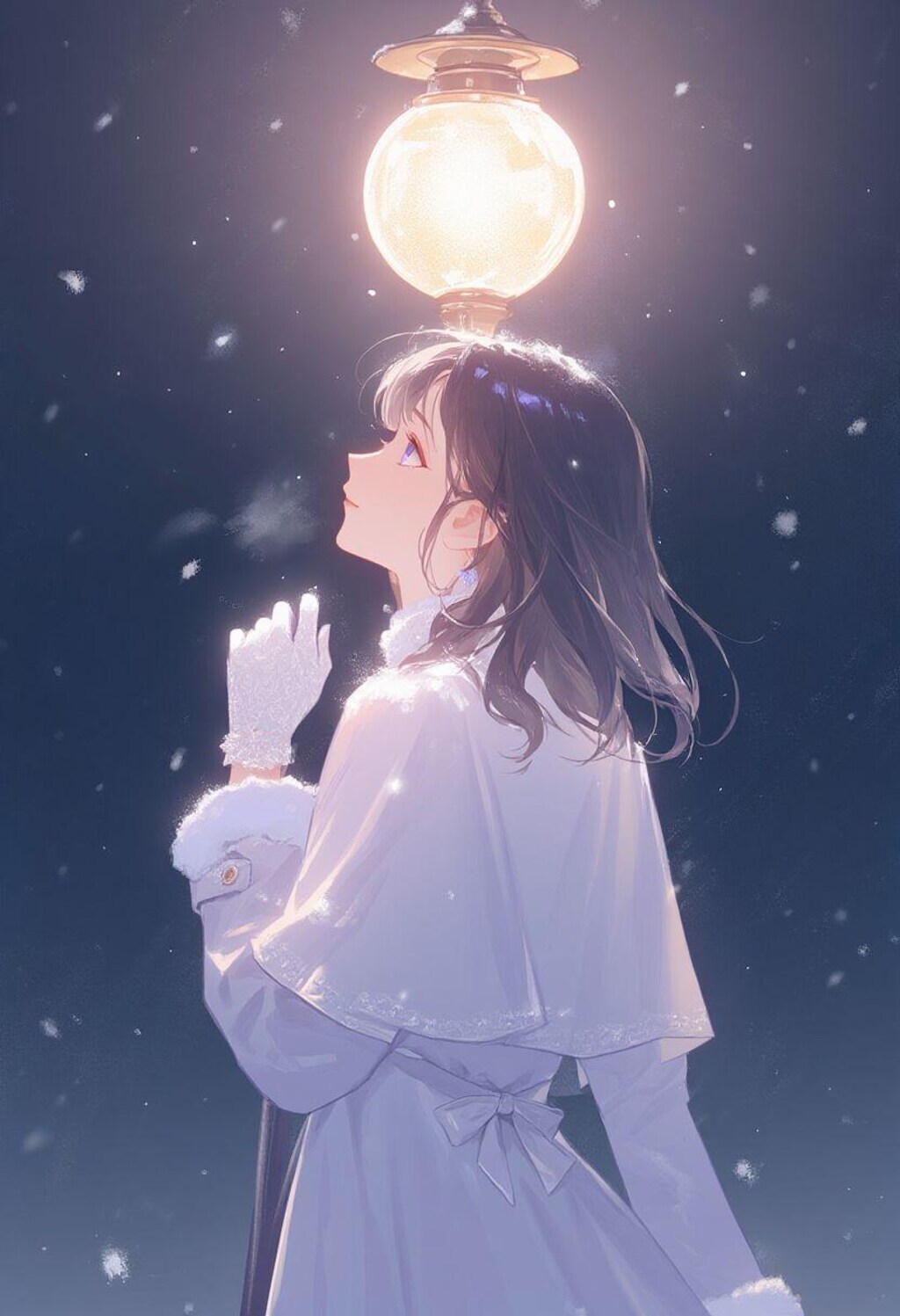 Girls in snow