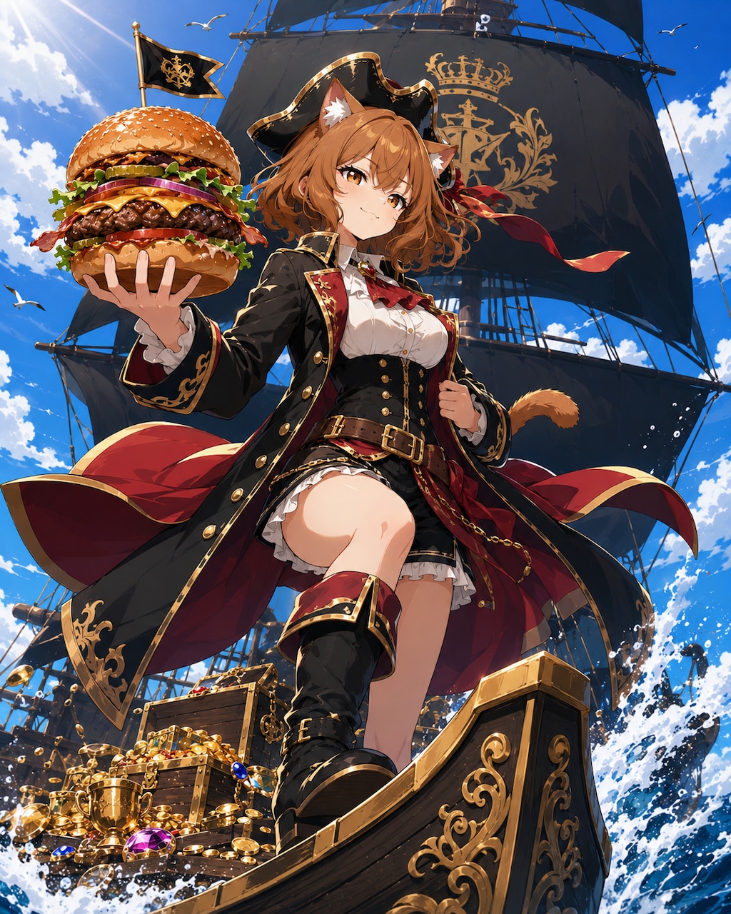 お宝もバーガーも私のモノ！