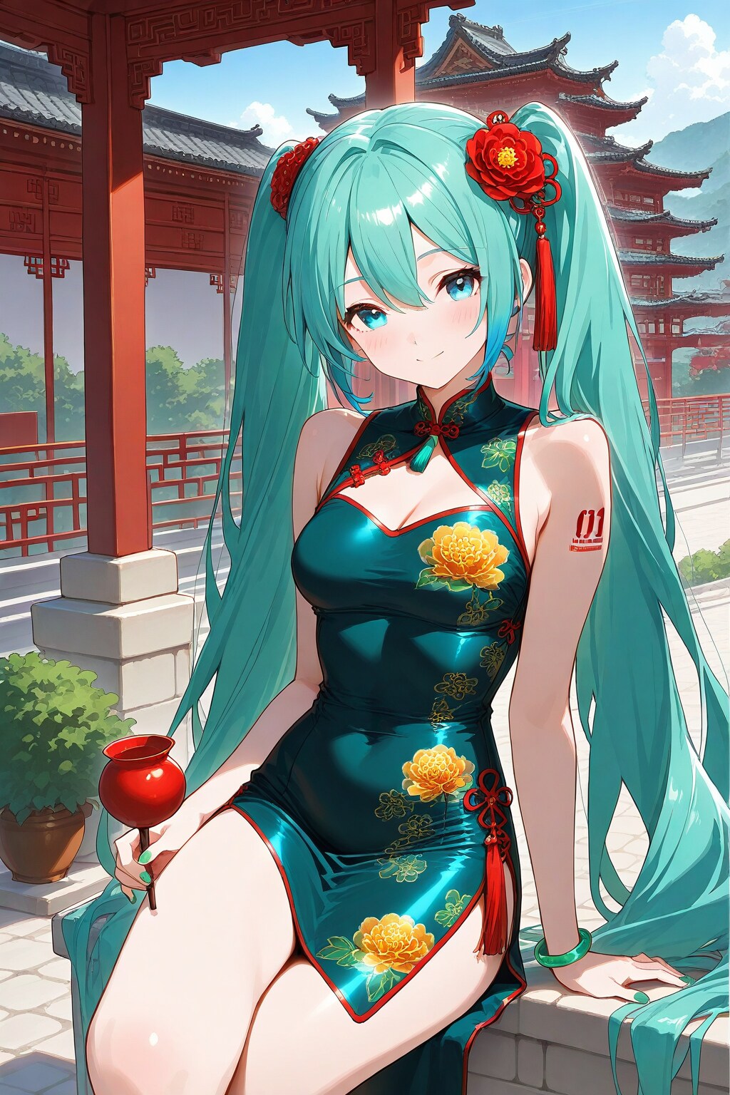 中華ファンタジー風なミクちゃん