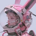 pink bunny diver girl sci-fi mode 兎潜水隊 6枚目