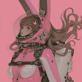 pink bunny diver girl sci-fi mode 兎潜水隊 2枚目