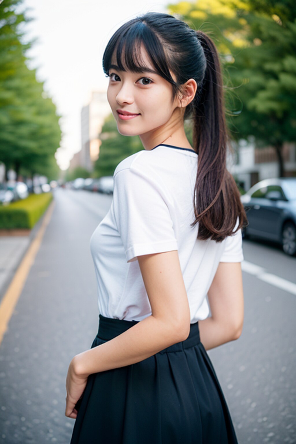 Pony Tail lady, age 30.