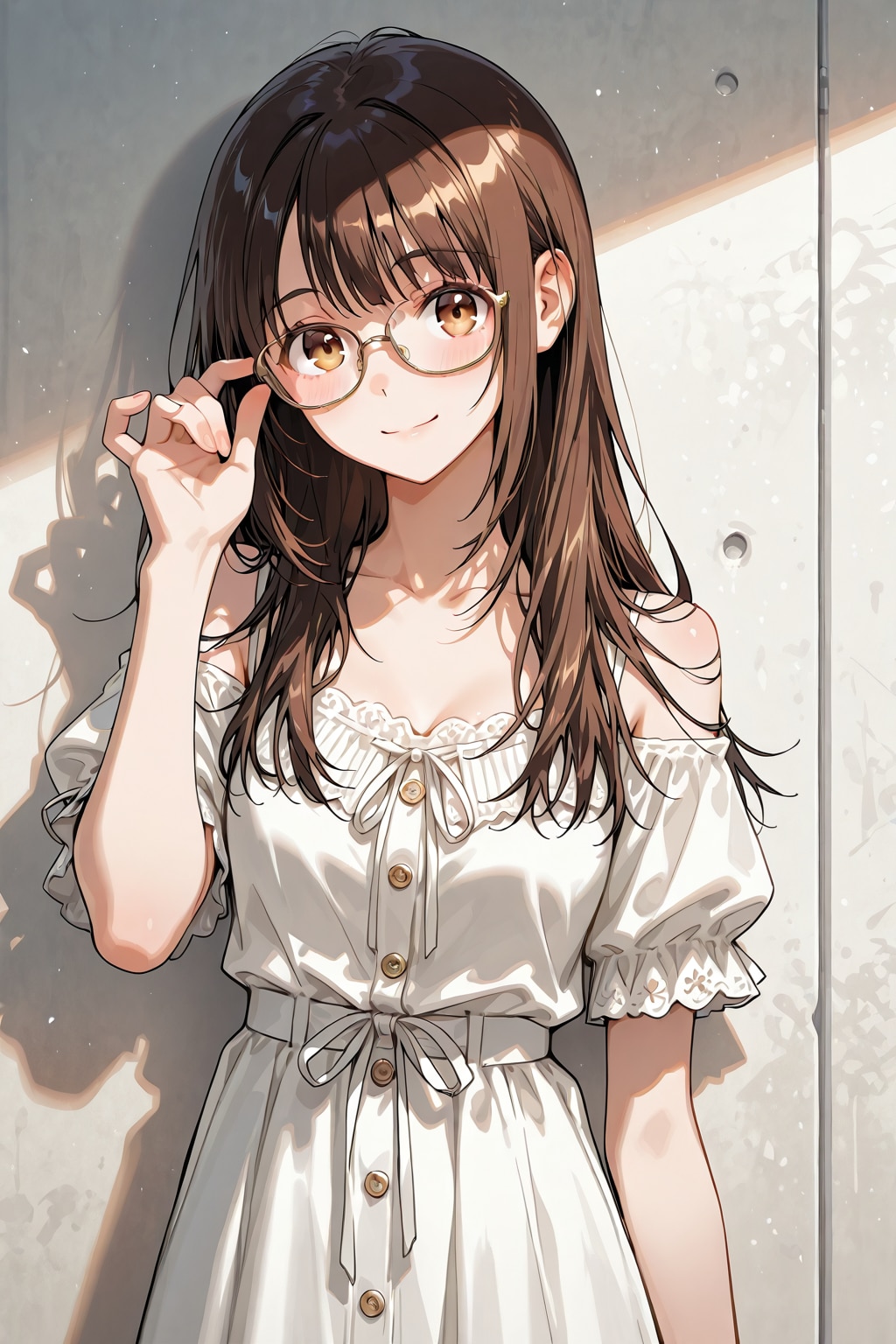 メガネ美少女