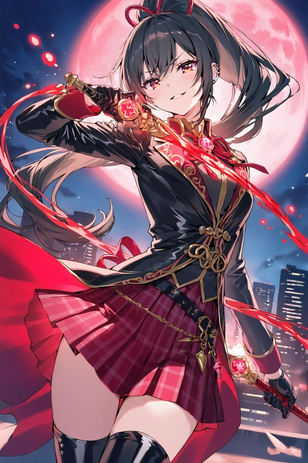 紅月と魔法少女 | の人気AIイラスト・グラビア