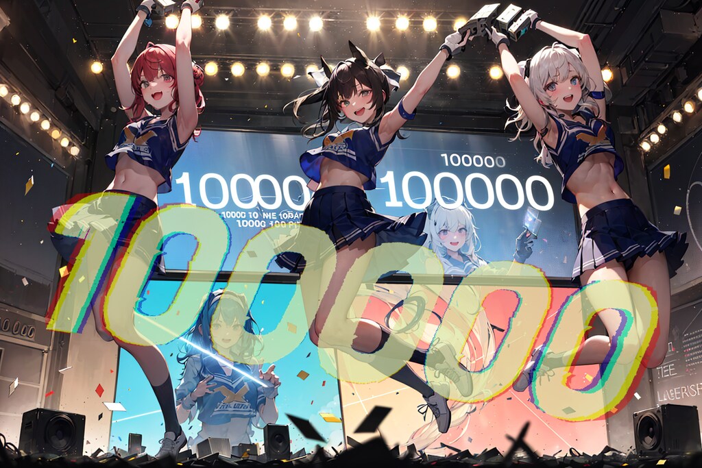 １０万人だー♪