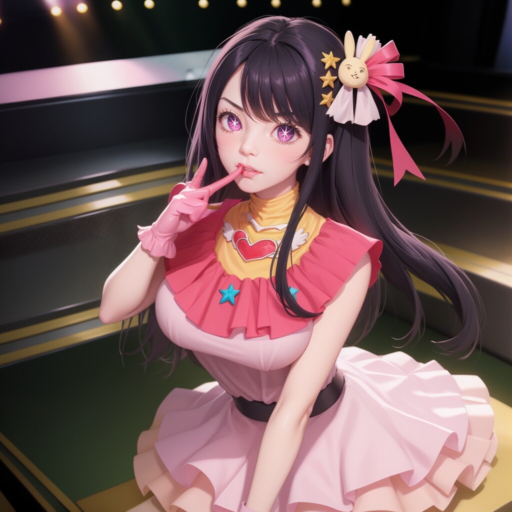 星野アイの魅力が凝縮された2.5次元ステージ：押しの子が躍動するアイドルのポーズ