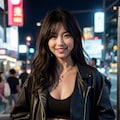 街角美女スナップ～夜のブラック美女編～ 4枚目