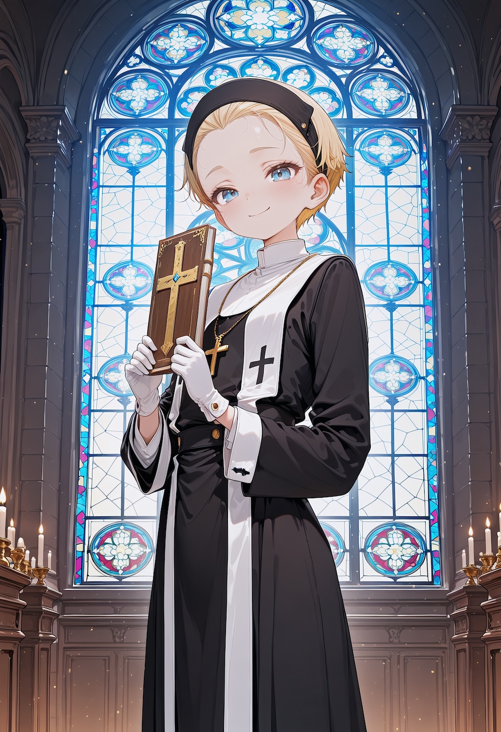 教会的な場所の人