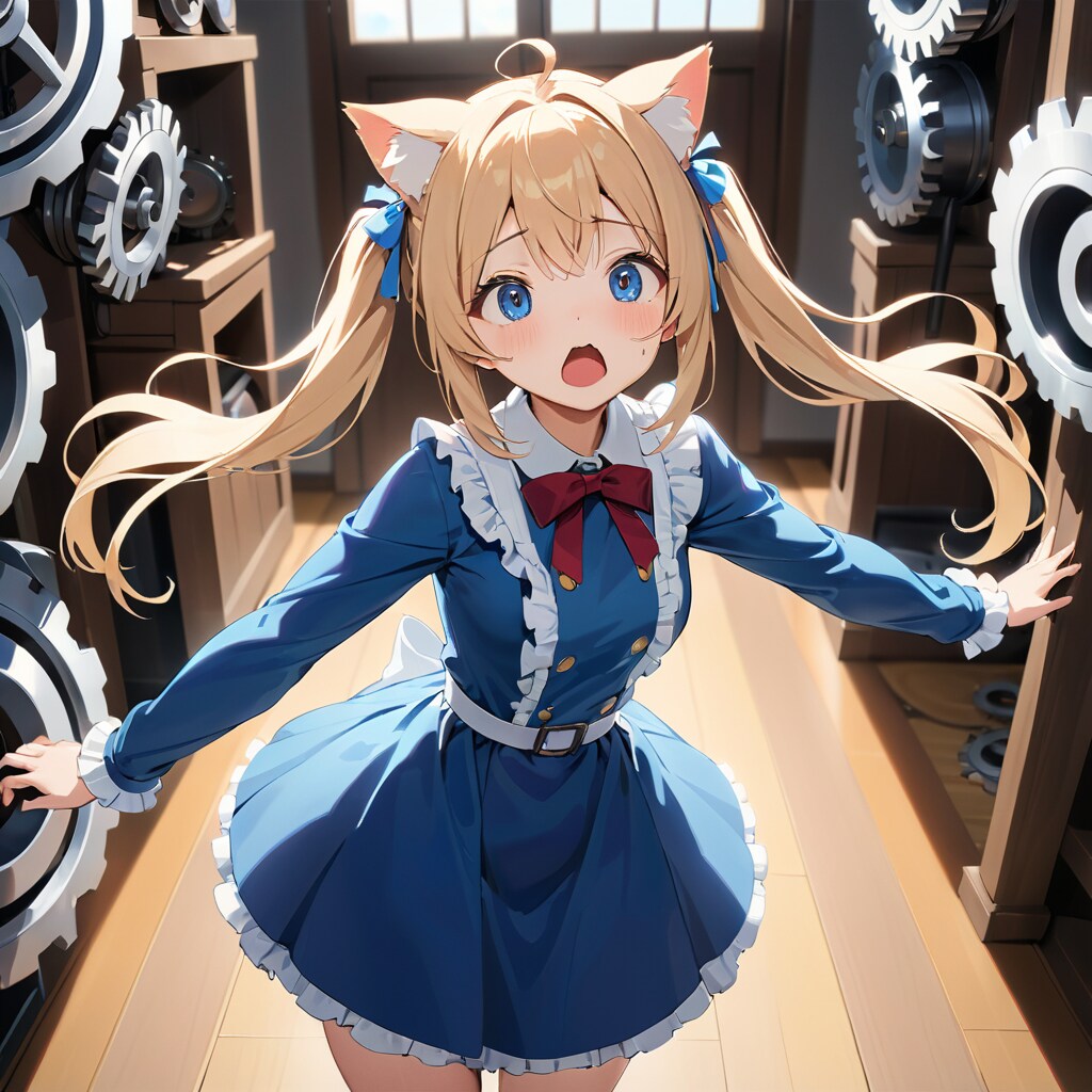 こるり「コスプレ写真のために作った歯車世界のハリボテ。しょぼい」まや「突貫で作ったんだ許せ」