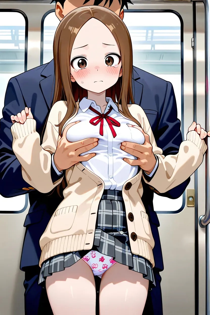 痴漢される高木さん