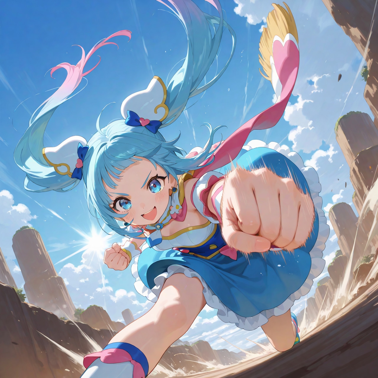 ヒーローガールゥッ　スカイパァァァンチッ！ | の人気AIイラスト・グラビア