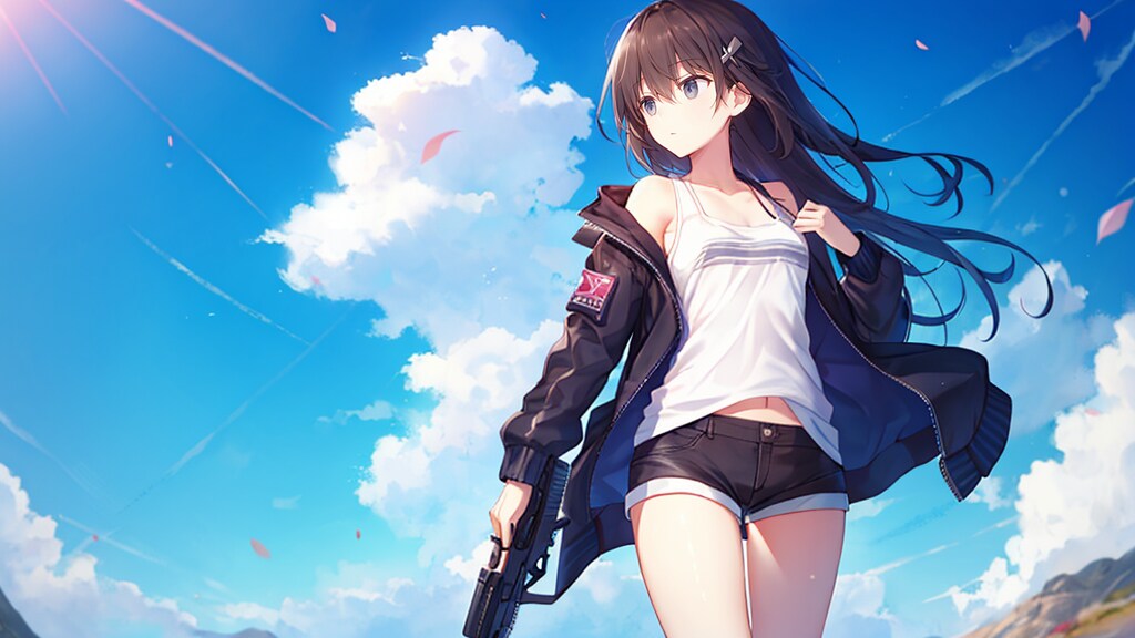 遠くを見てる女の子