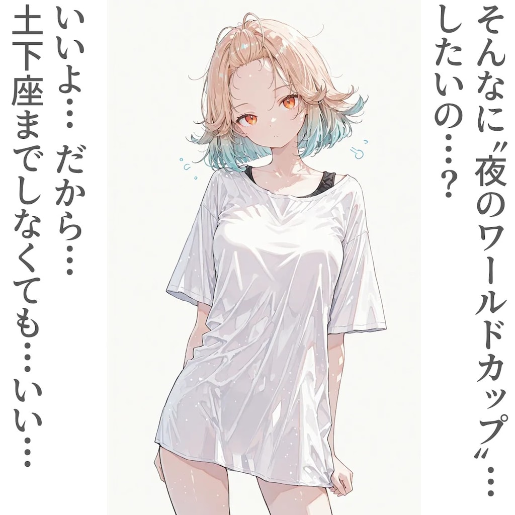 2コマでワールドカップのお姉さん（完）
