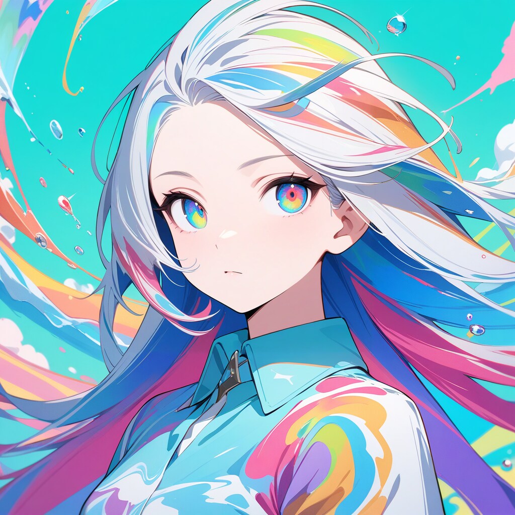 カラフルマーブル嬢