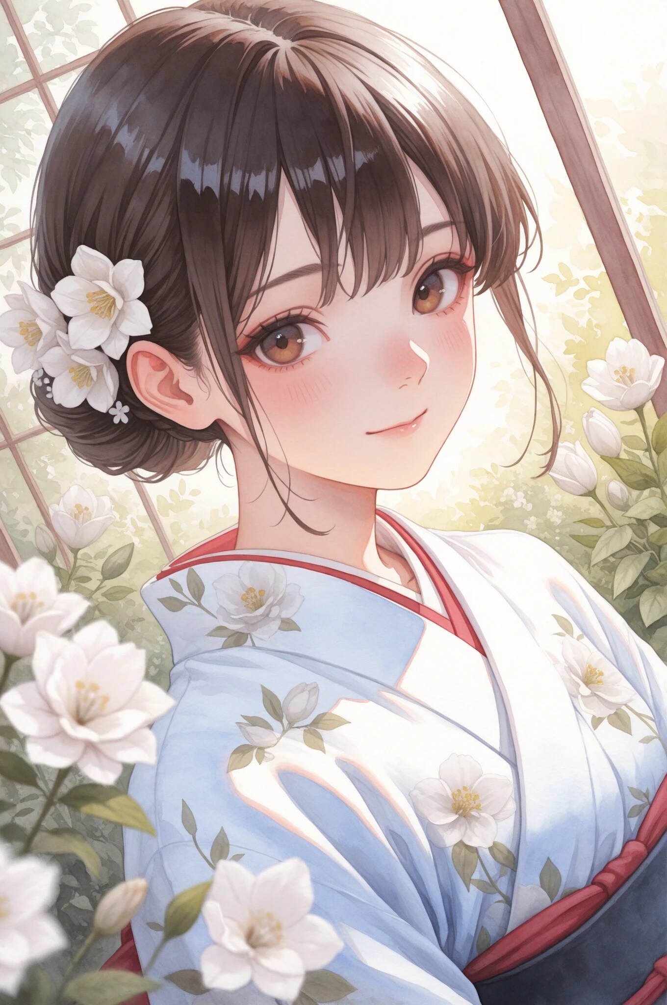 着物と木蓮 | の人気AIイラスト・グラビア
