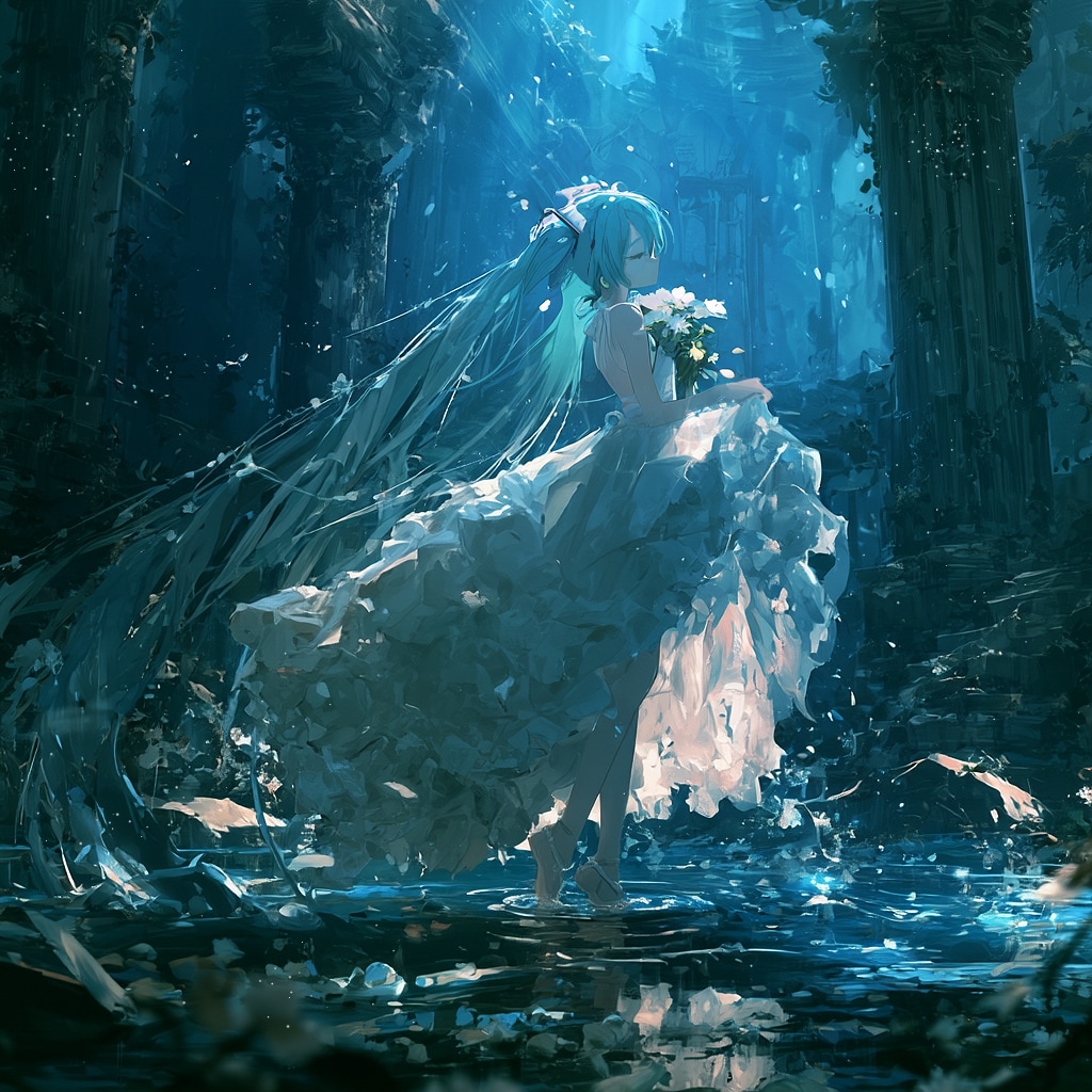 夜の廃墟 | の人気AIイラスト・グラビア