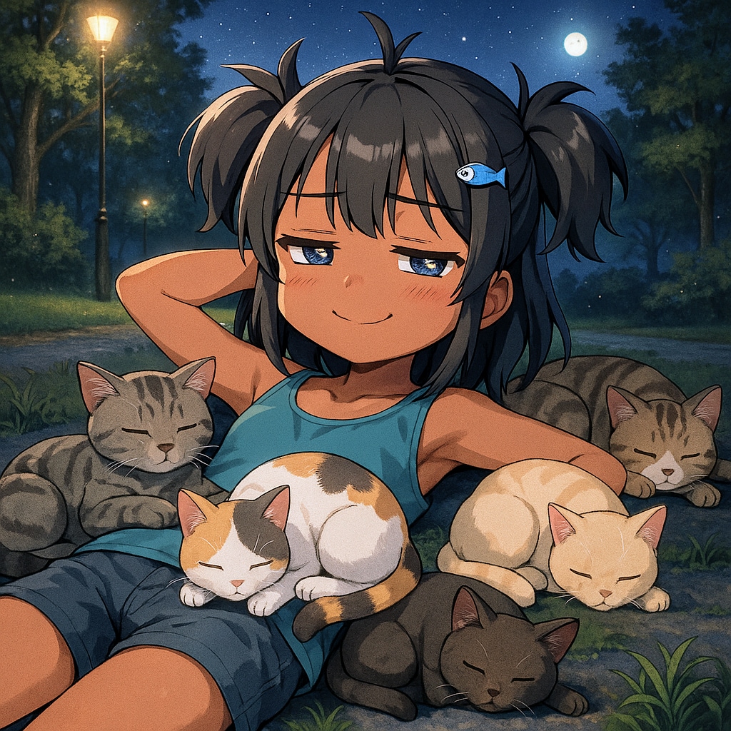 夜遊びするこなつちゃん