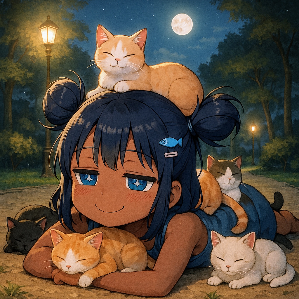 夜遊びするこなつちゃん