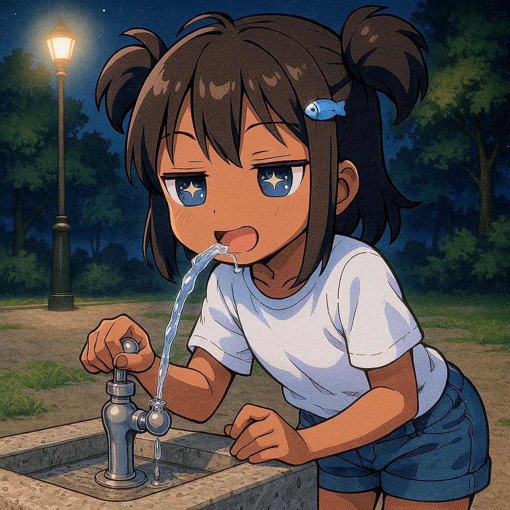 夜遊びするこなつちゃん