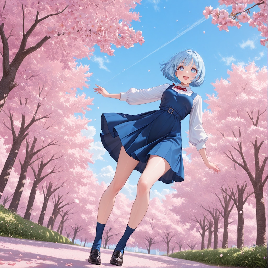 桜の花びらを敷き詰めたかったけど