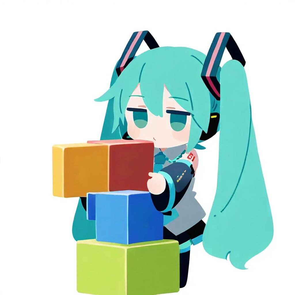 テトリスをするちびミクさん