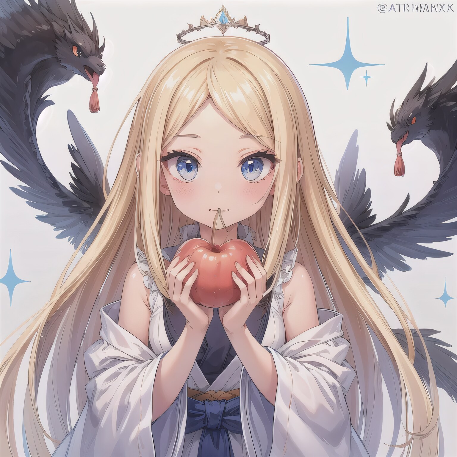 金髪ロングのミニキャラ１２ | の人気AIイラスト・グラビア