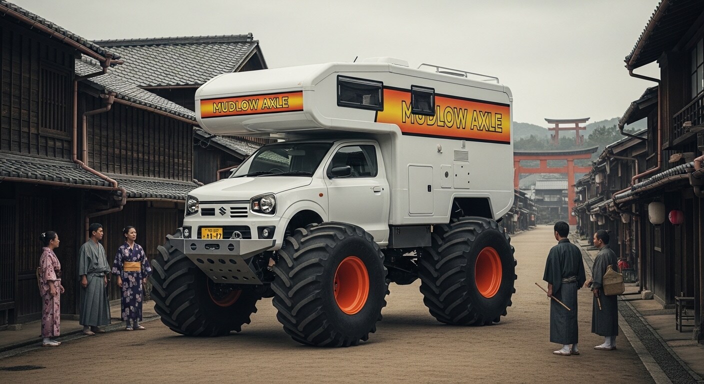 アルトワークスキャンピングカーモンスター | の人気AIイラスト・グラビア