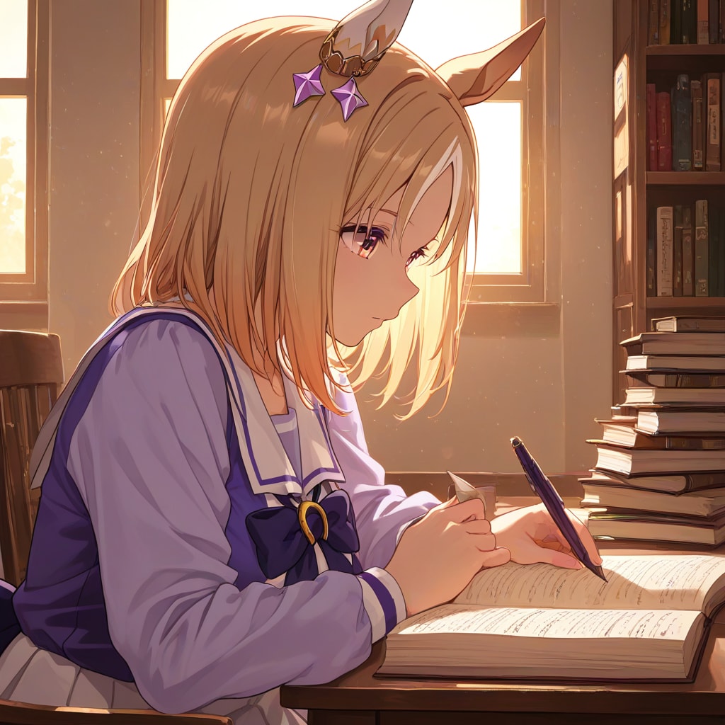 ナリタトップロードさん　お勉強中