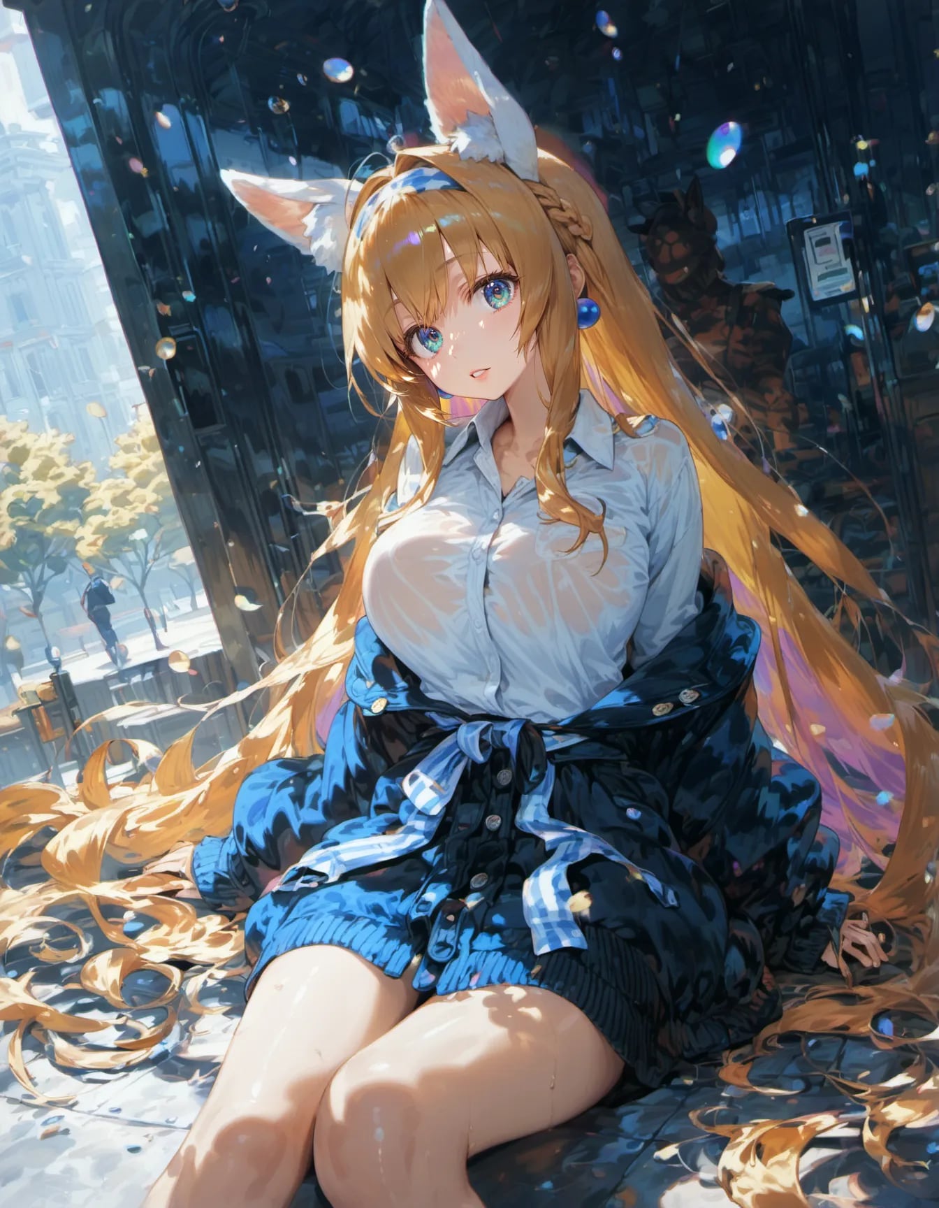 City Showers and Fox Ears | の人気AIイラスト・グラビア