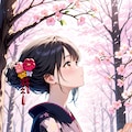 桜と着物 10枚目