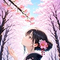 桜と着物 3枚目