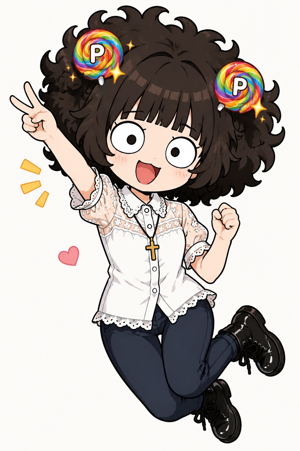 2個頭に差し込んでみた🍭🍭